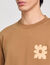 Sweatshirt with flower patch