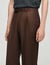 Wide-leg wool trousers