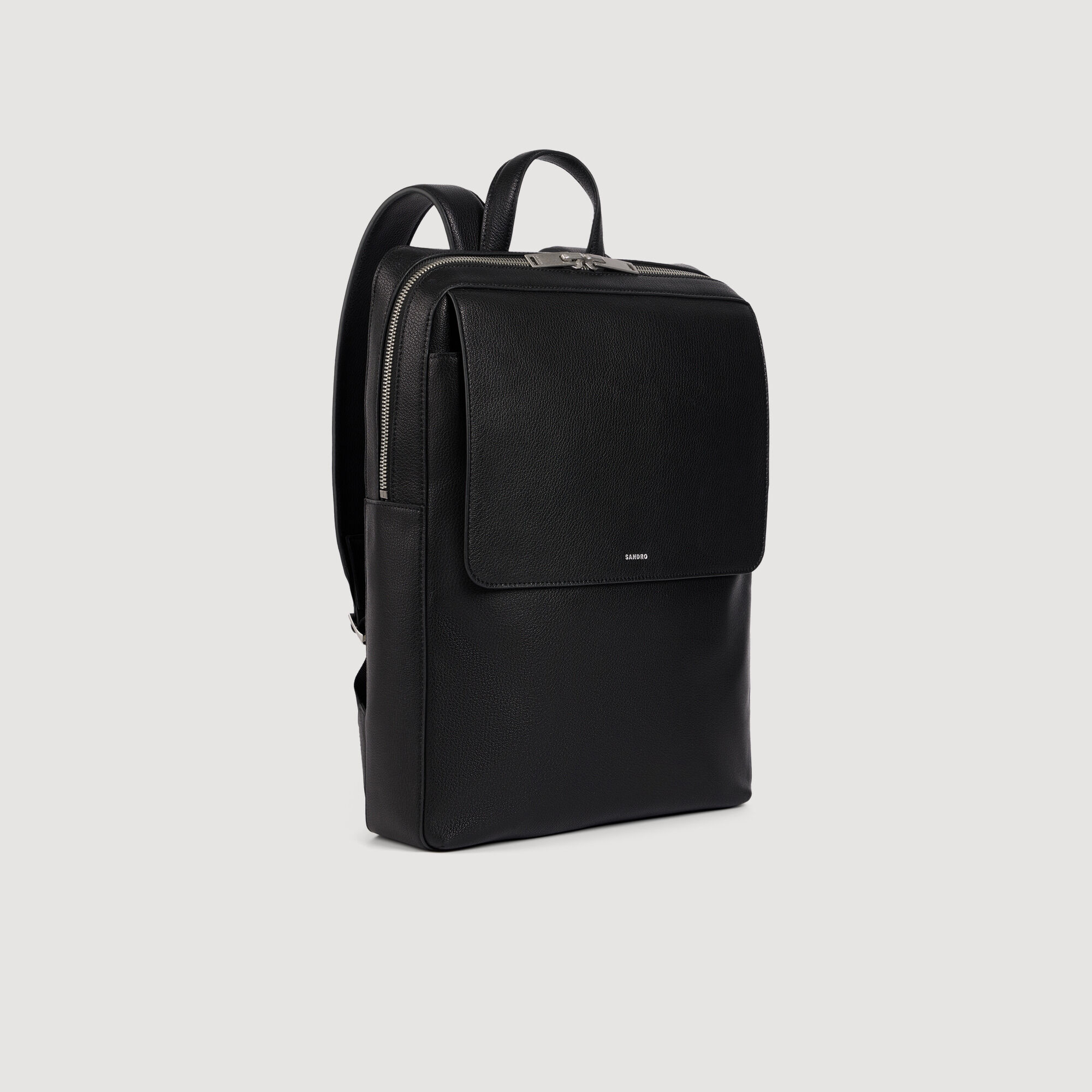 Reconstituted leather rucksack