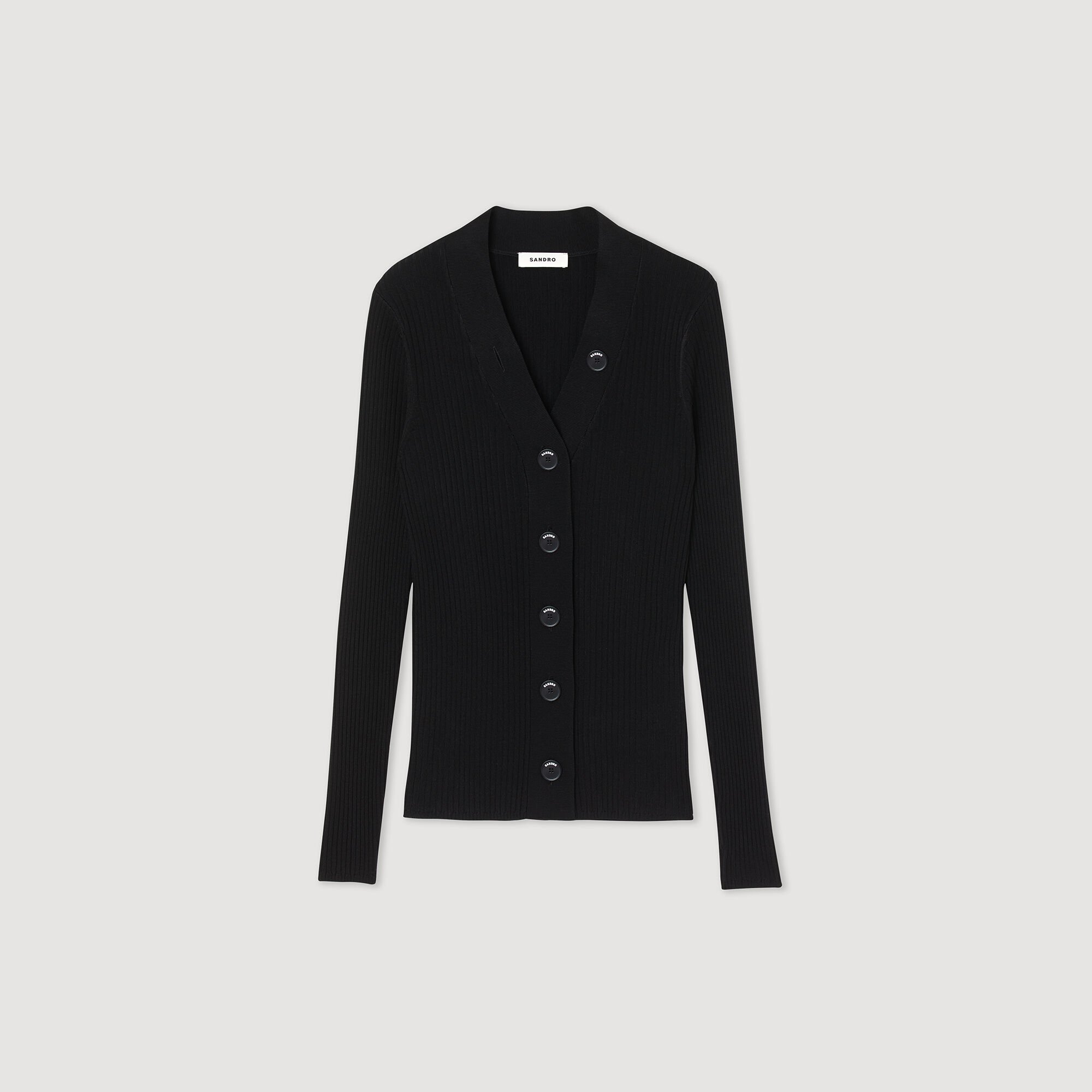 Cardigan in certified viscose