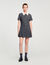 Short pleated dress with rhinestones