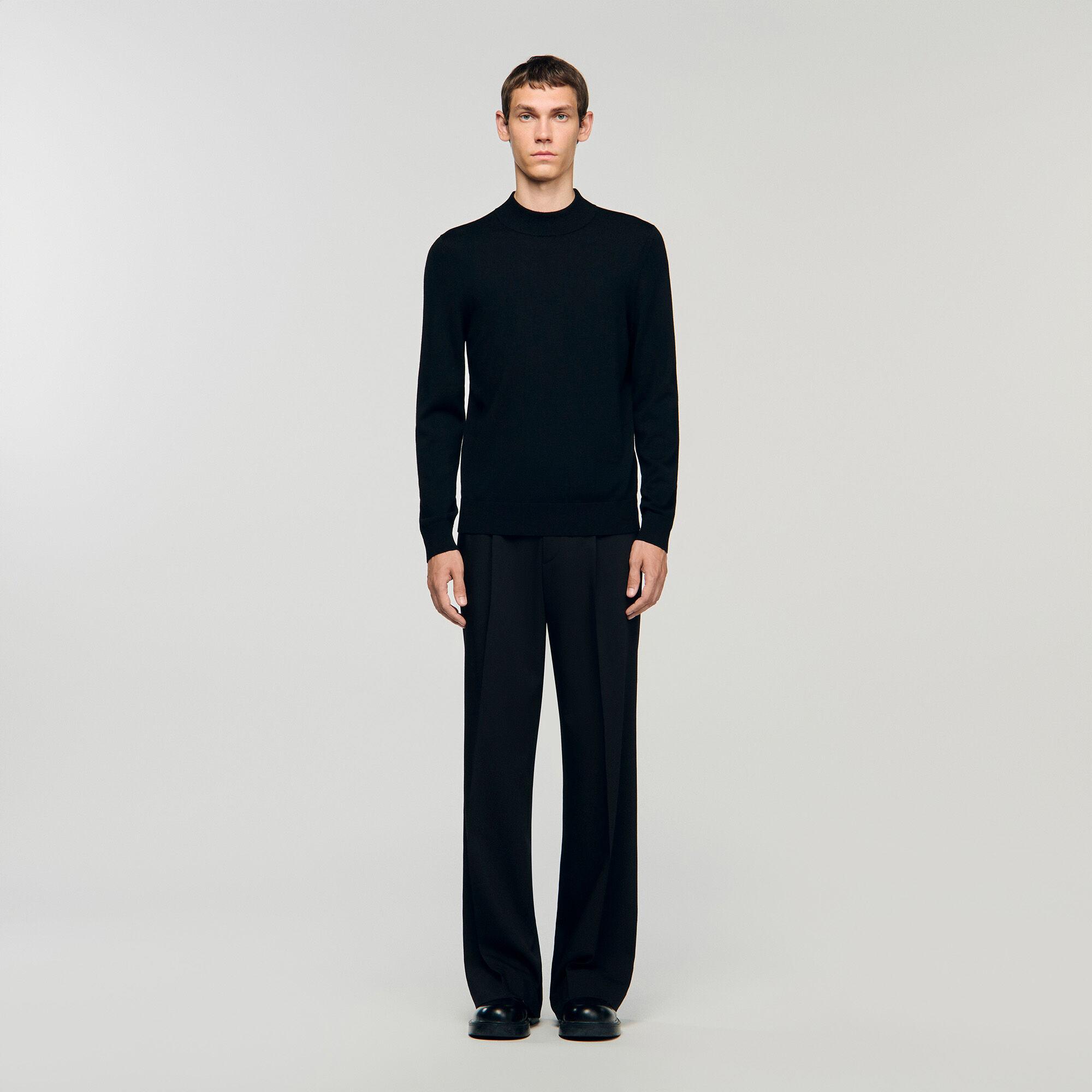 Funnel neck sweater