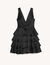 Sleeveless dress with ruffles