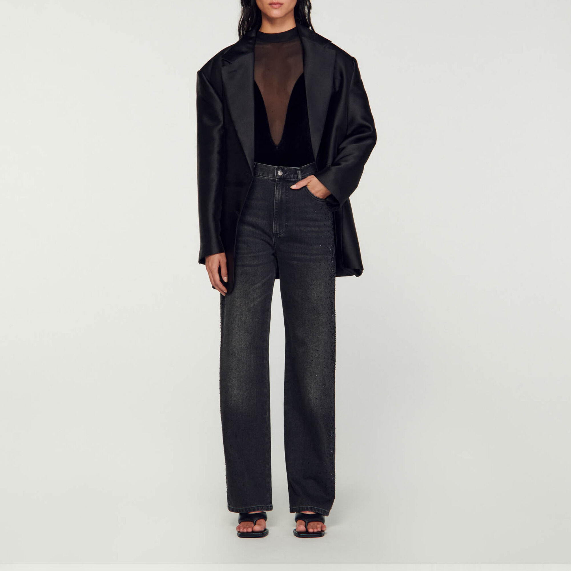 Sandro shop black jeans