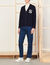 Wool cardigan with embroidery