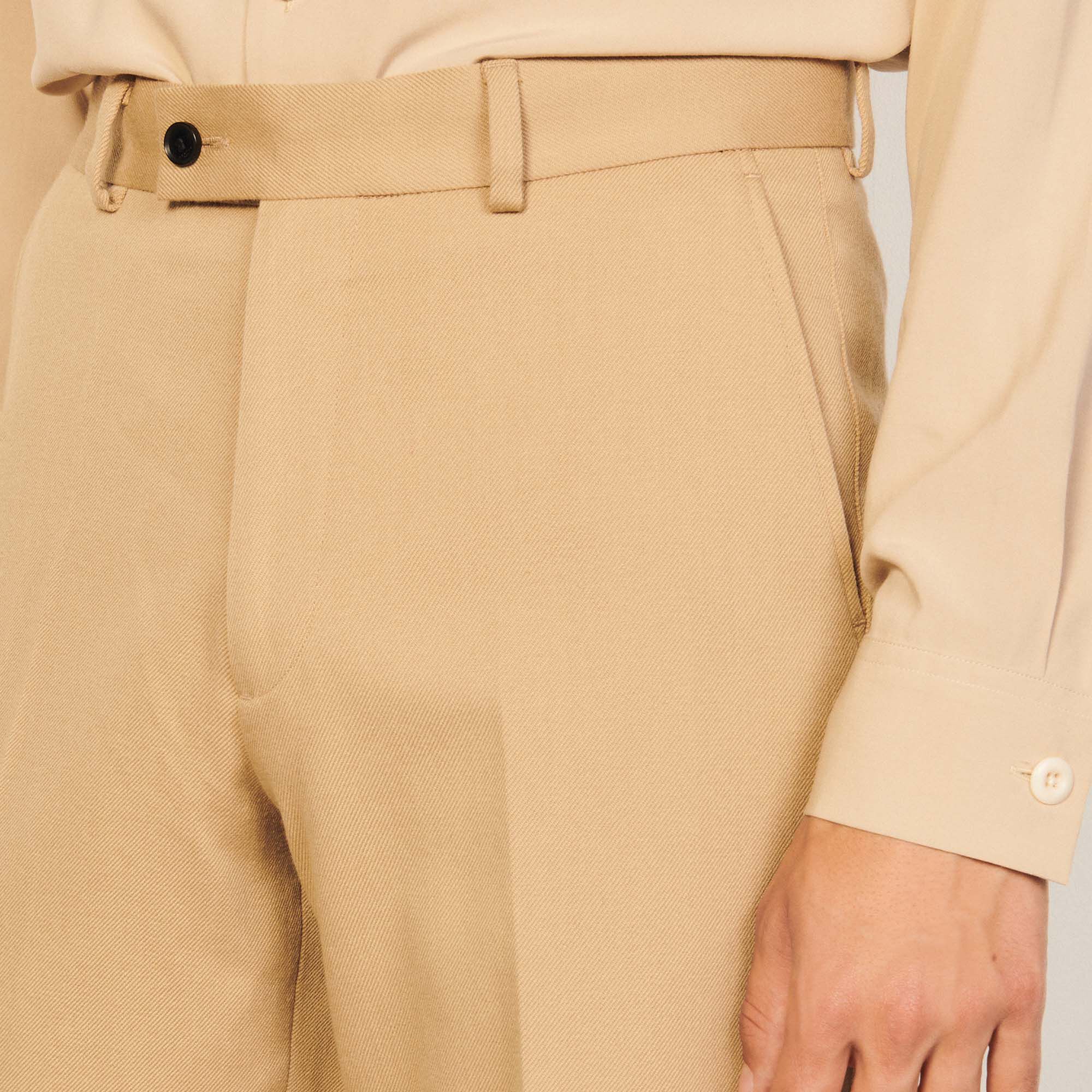 Cool wool suit trousers