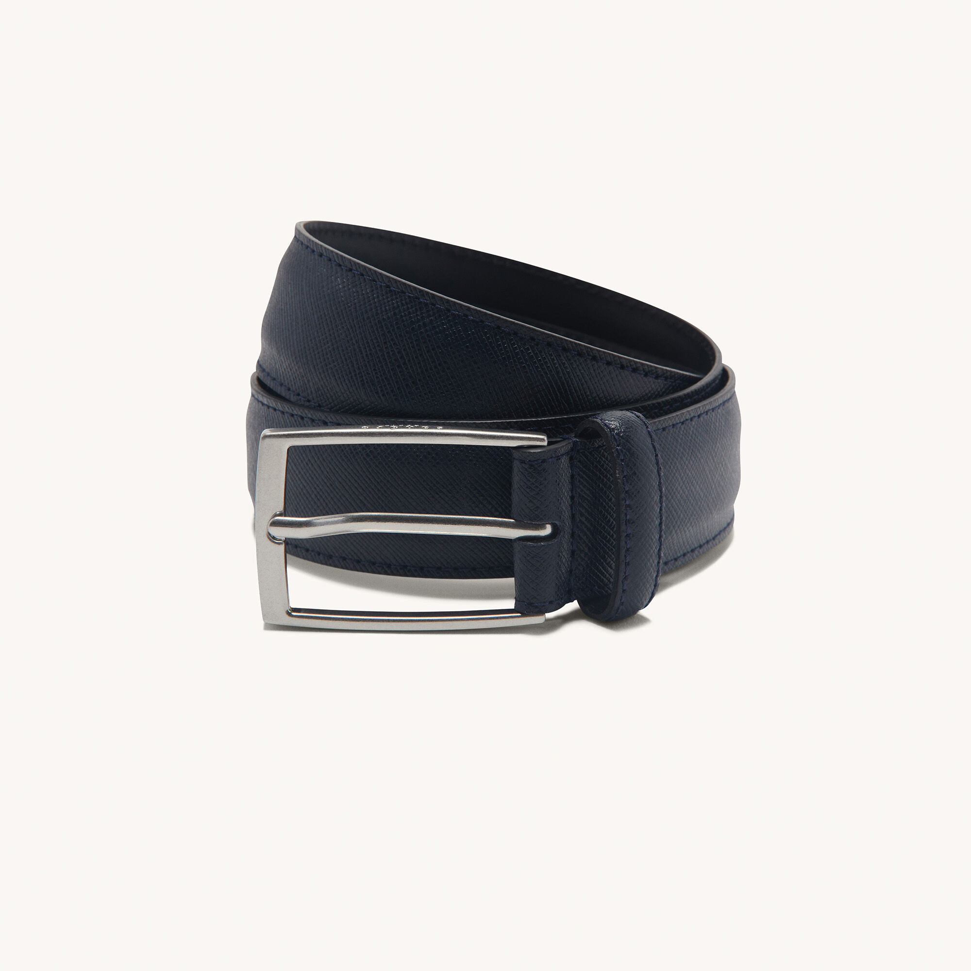Saffiano leather belt