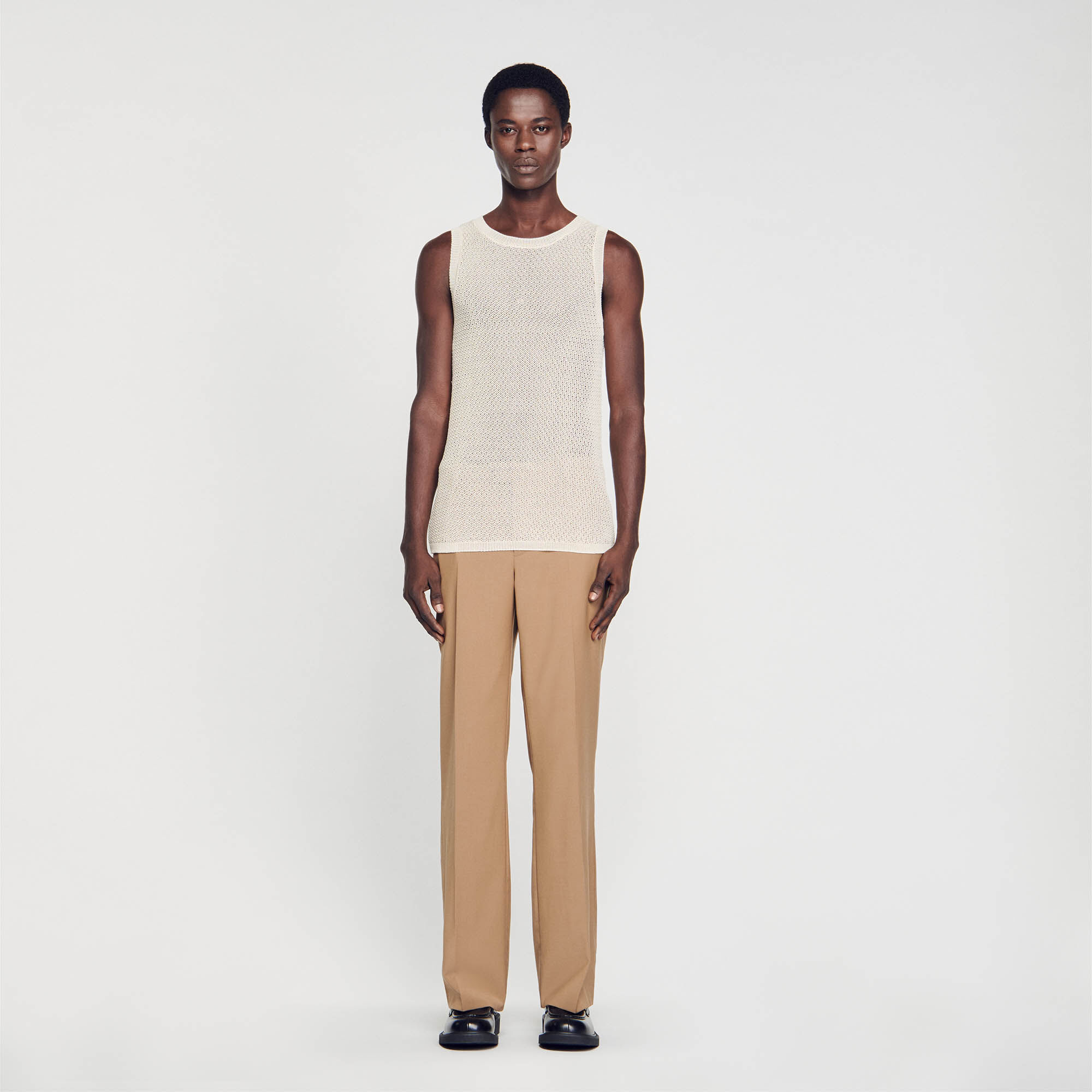 Vest beige homme new arrivals