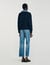 Jumper with denim details