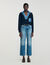 Jumper with denim details