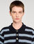 Striped polo jumper