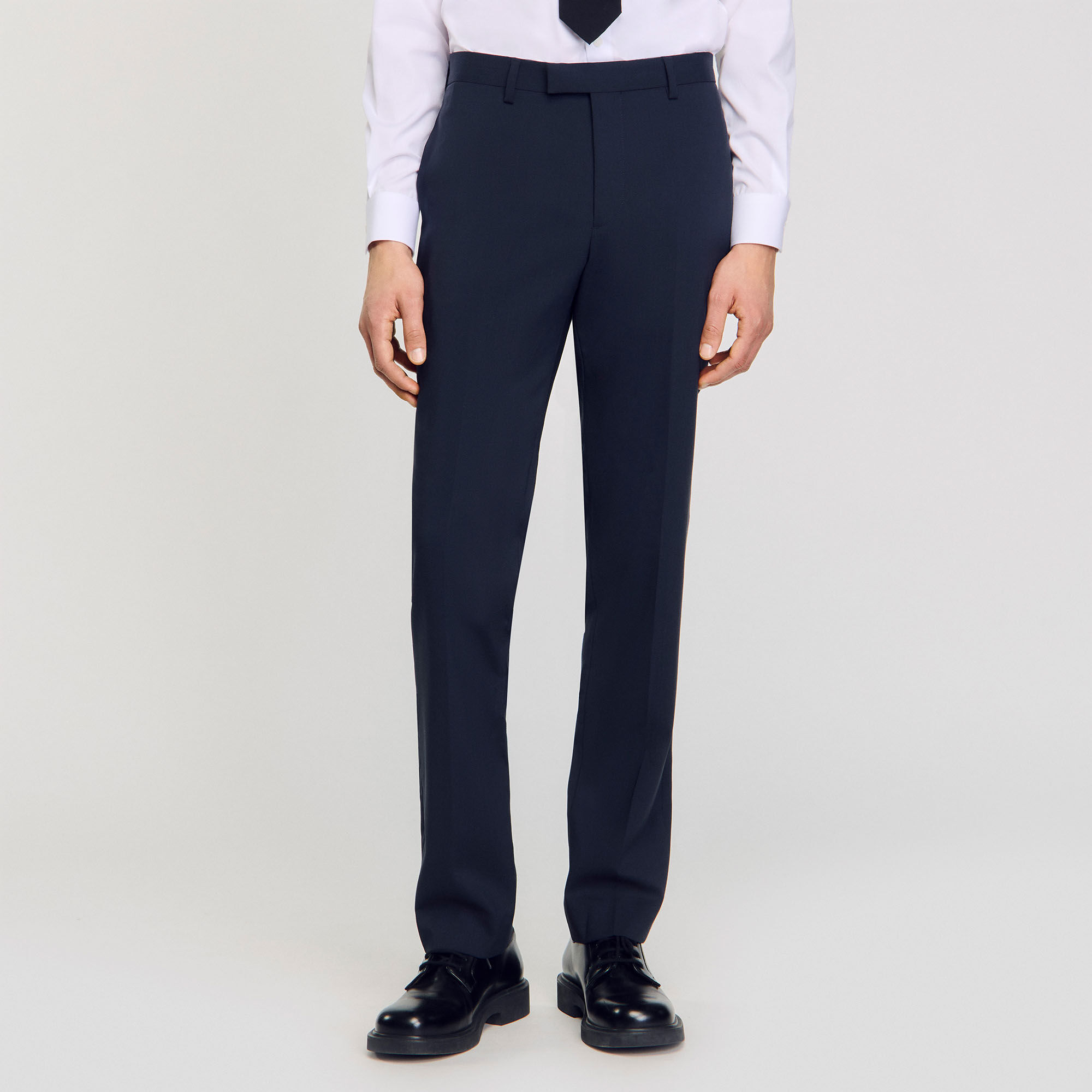 Wool suit trousers