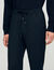 Elasticated straight-leg trousers