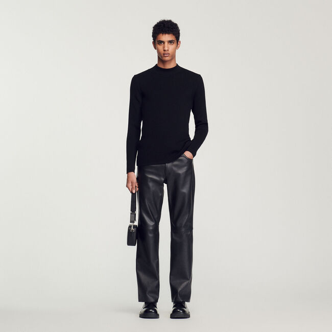 Wide-leg trousers Black / Gray