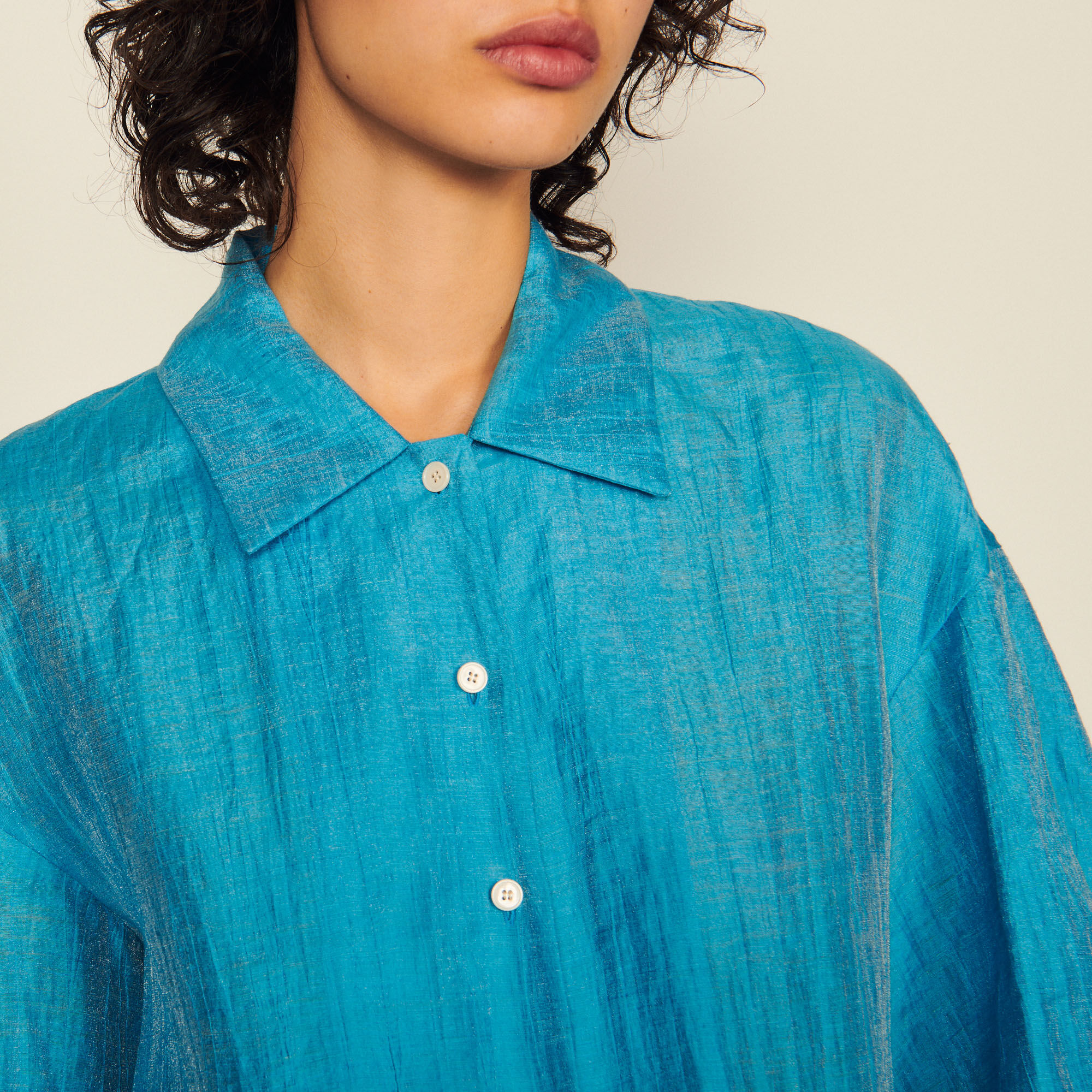 Flowing silk shirt