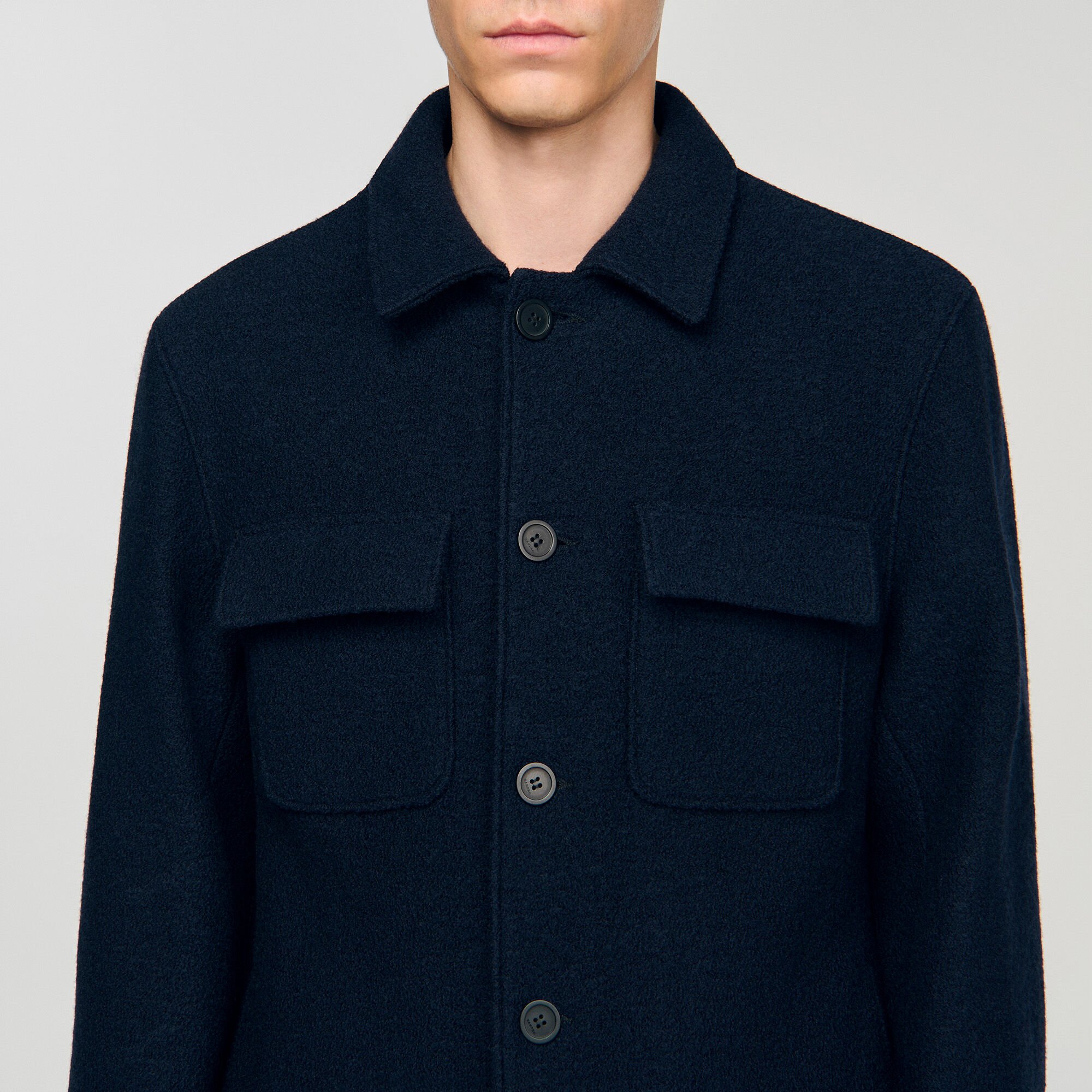 Wool overshirt