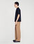 Knitted polo shirt with zip collar