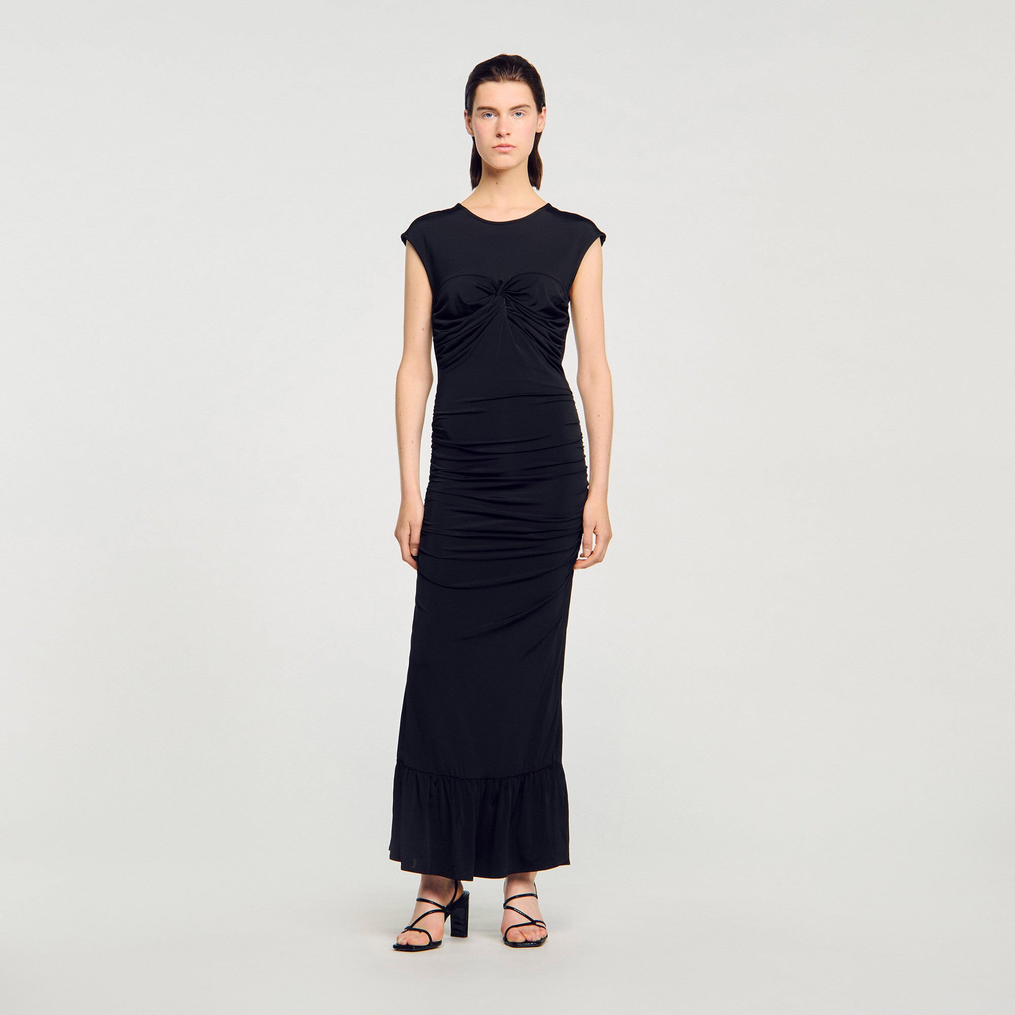Draped maxi dress