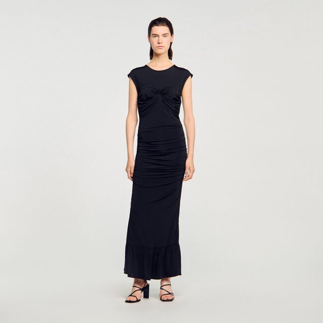 Draped maxi dress