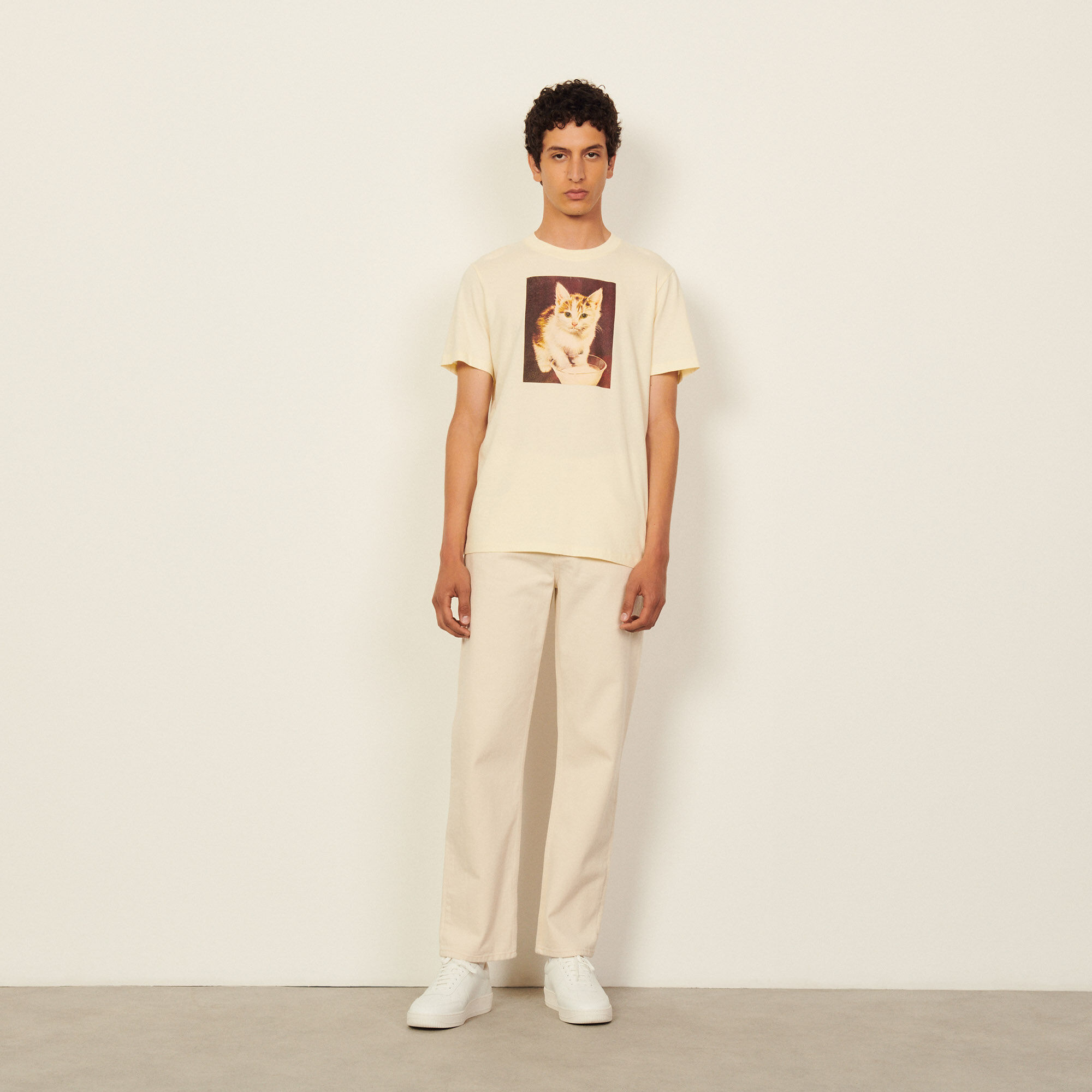 Cotton T-shirt with imagery