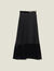 Long pleated wrapover skirt