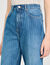 Wide-leg striped jeans