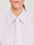 Striped shirt with detachable tie