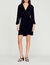 Short crushed velvet dress