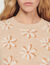 Floral jacquard knit sweater