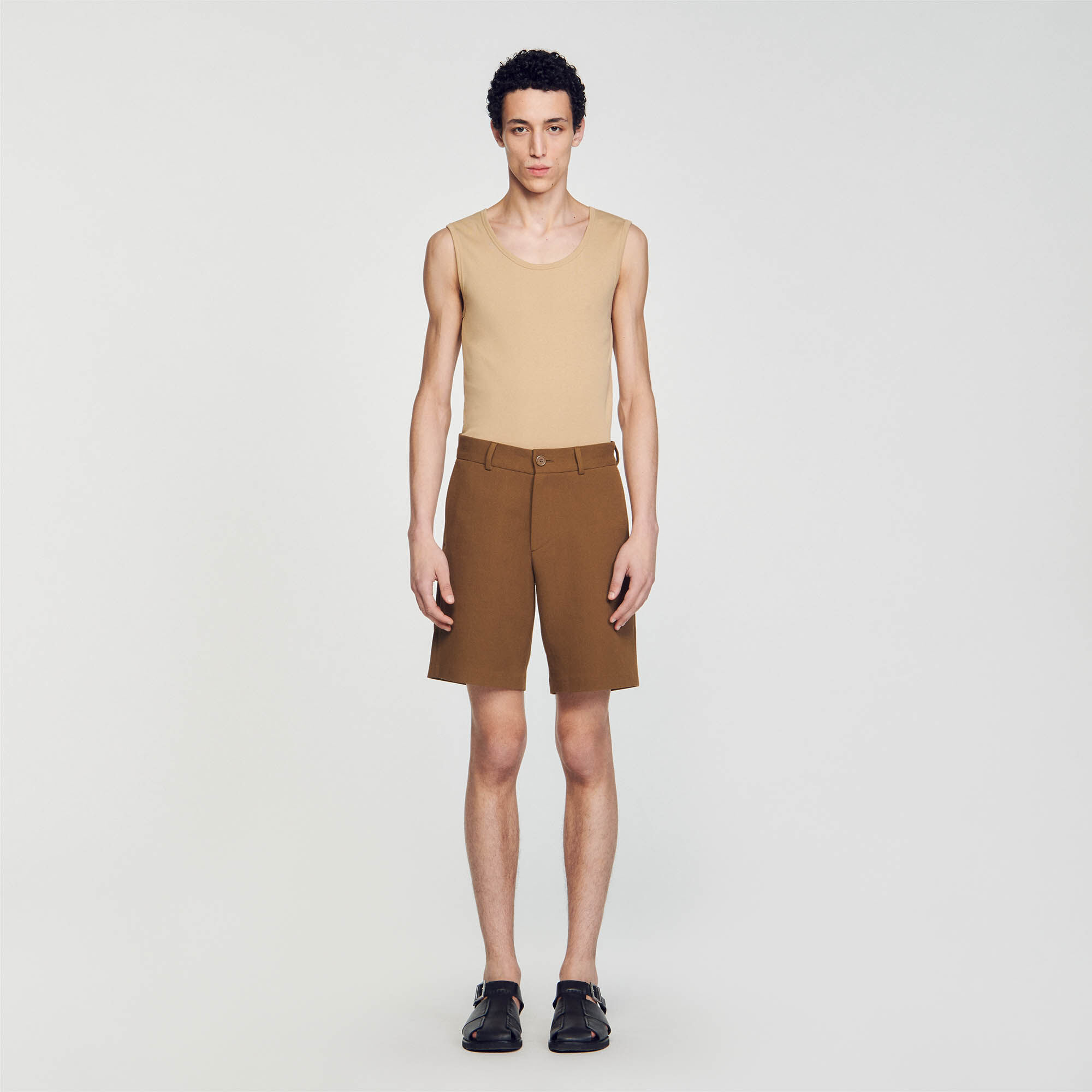 Cotton half pant for man on sale