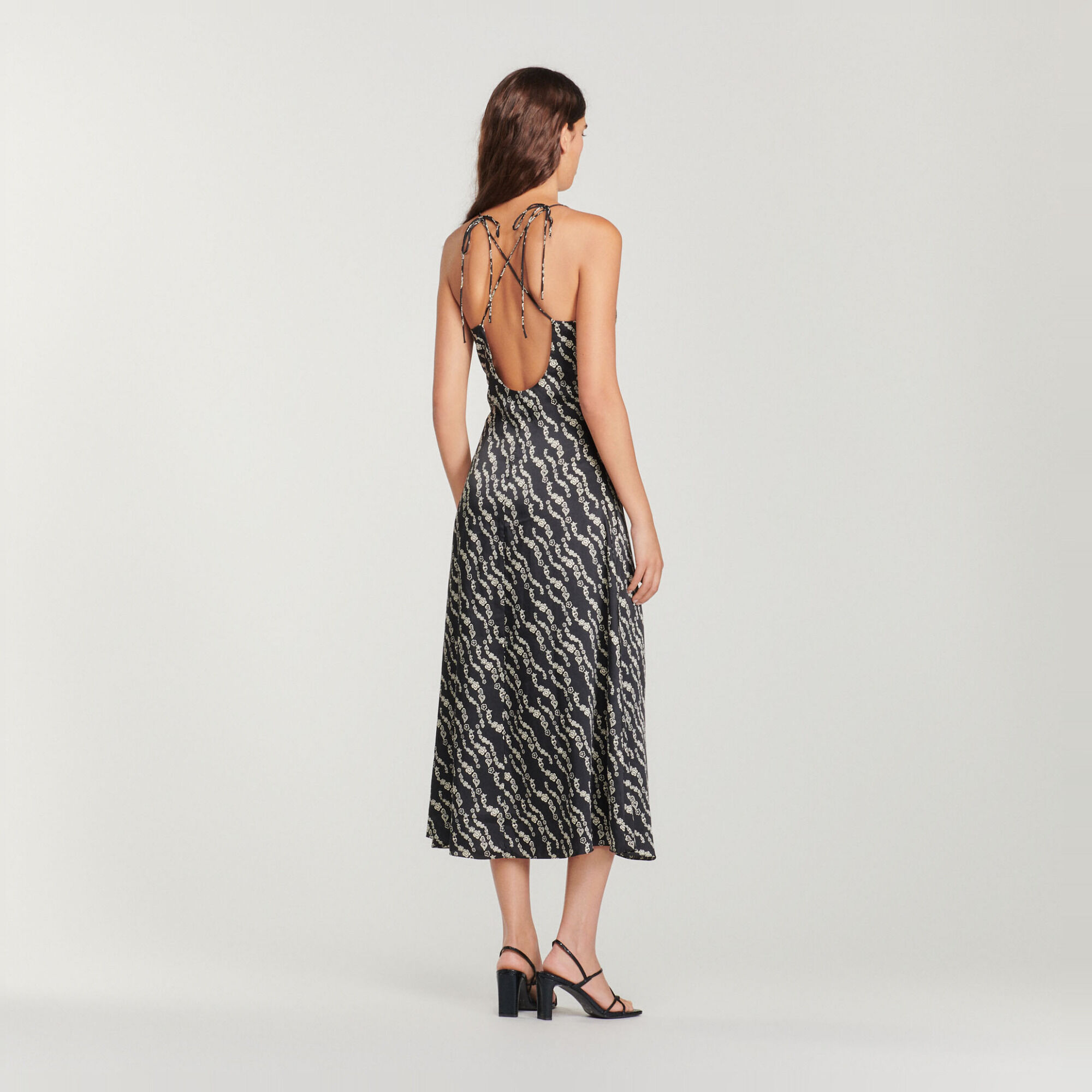 Long dress with narrow straps