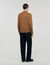 Wool jumper with zip collar