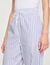 Rhinestone striped trousers