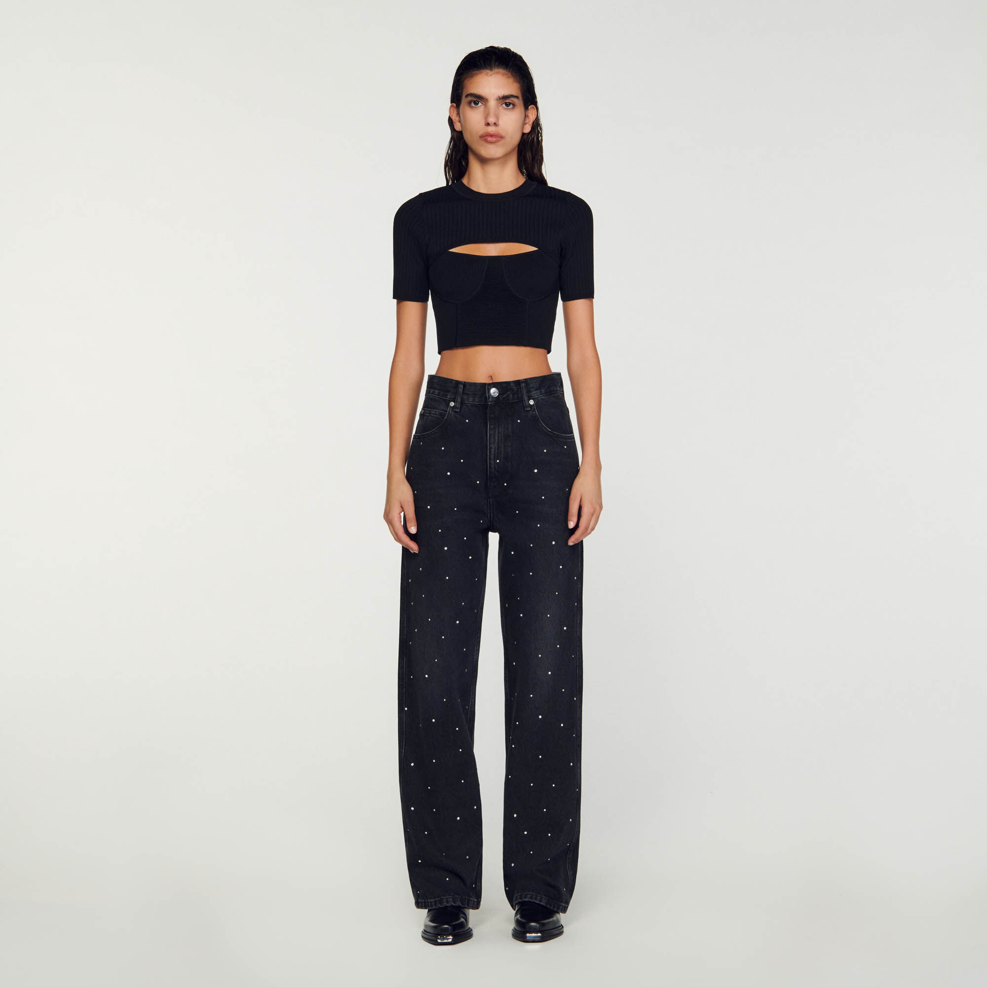 Sandro shop black jeans