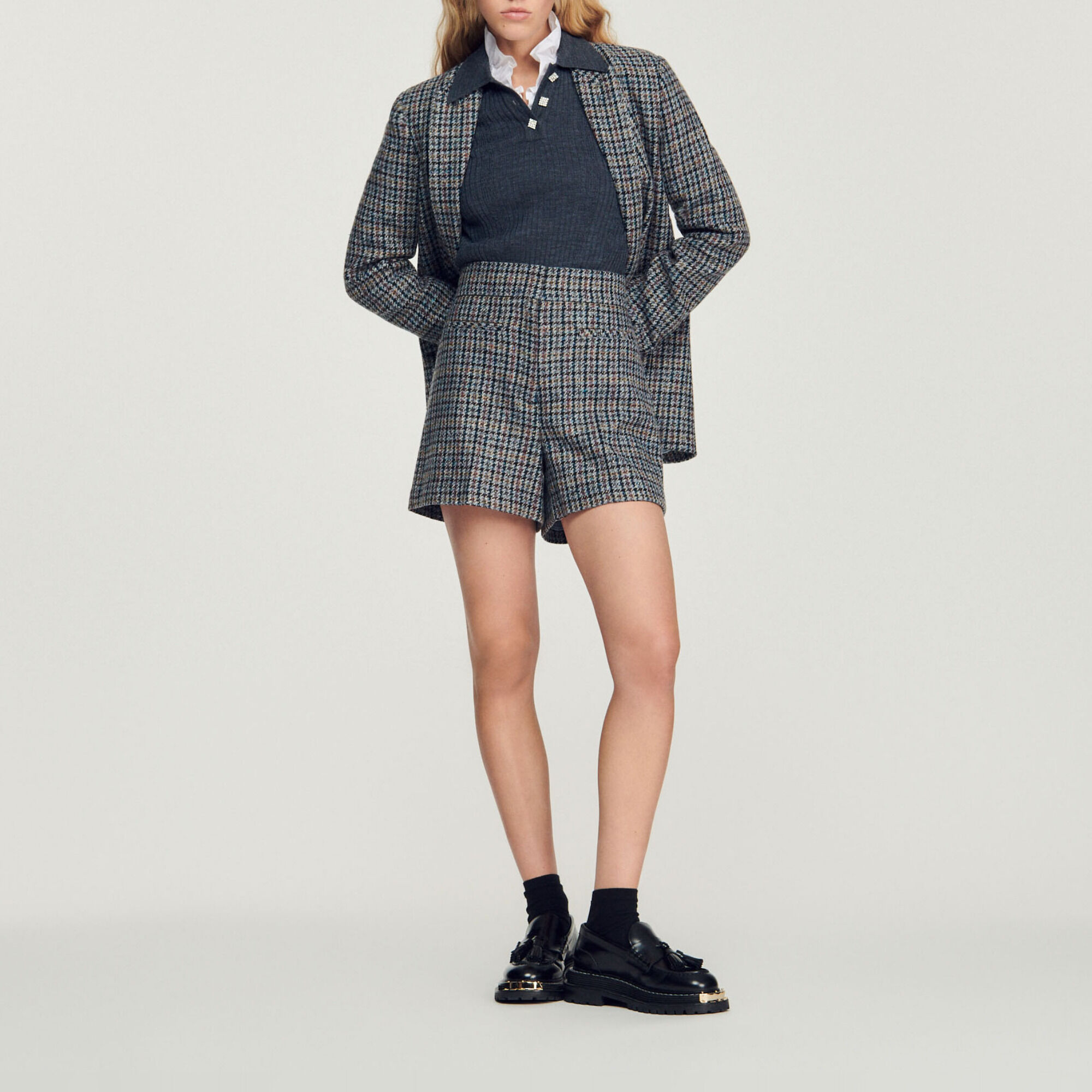 Checked shorts