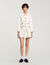 Peter Pan collar cropped jacket