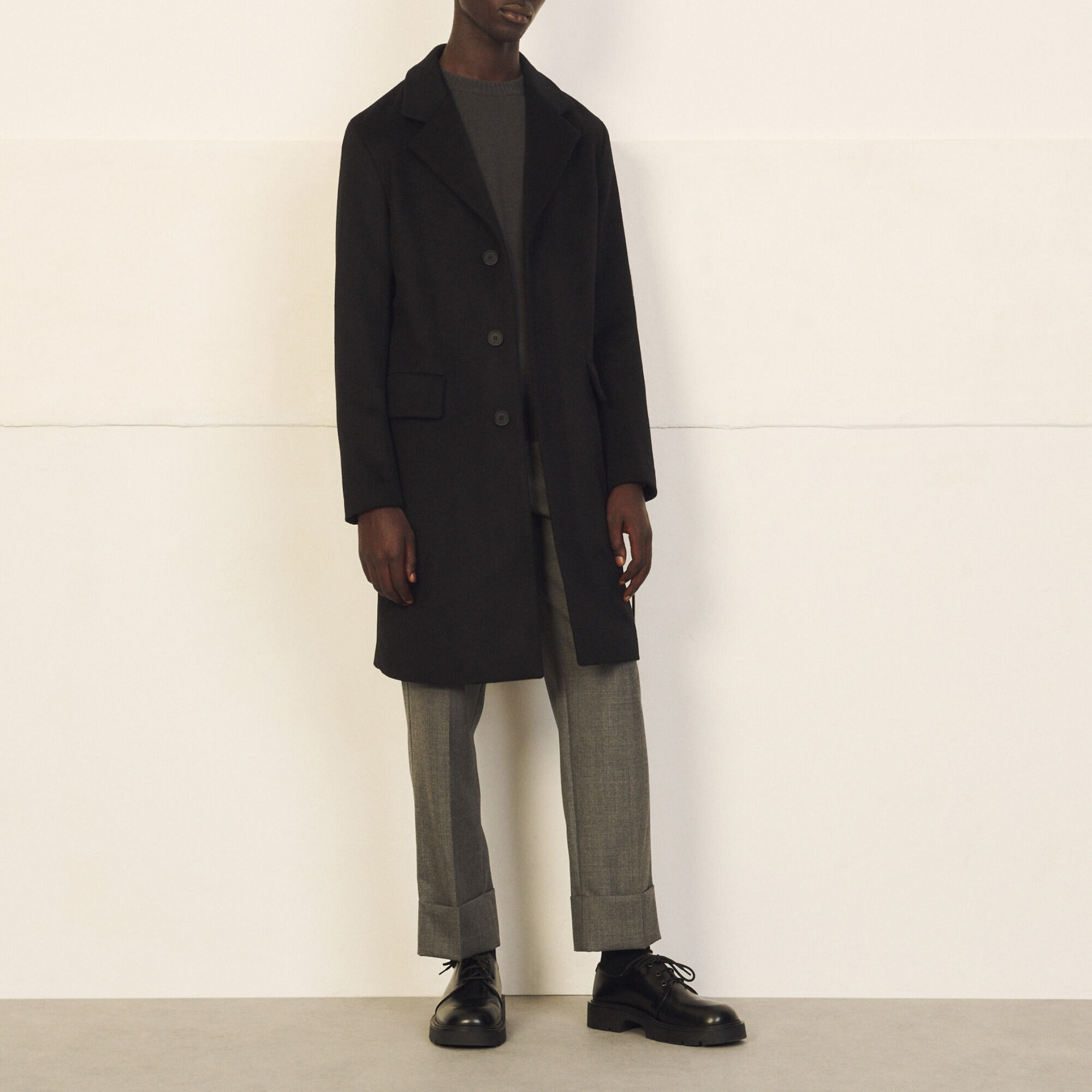 Sandro black coat sale