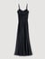 Satin-effect maxi dress