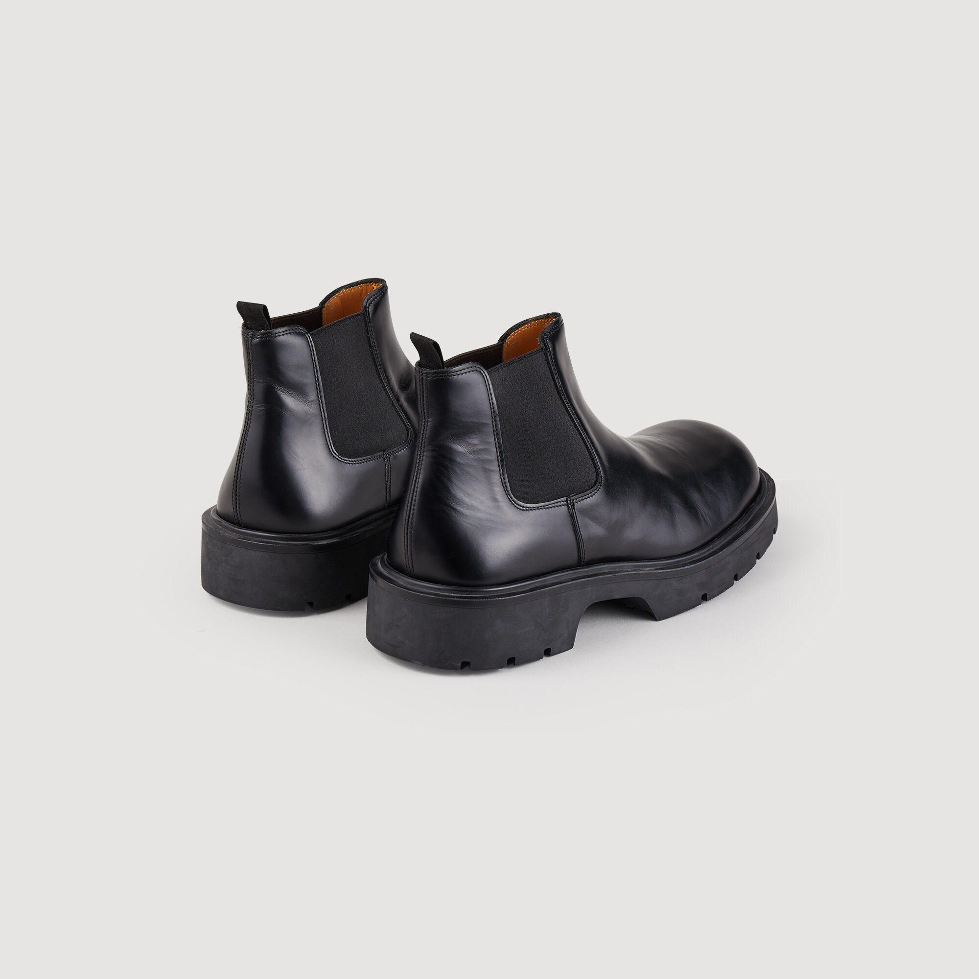 Leather ankle boots