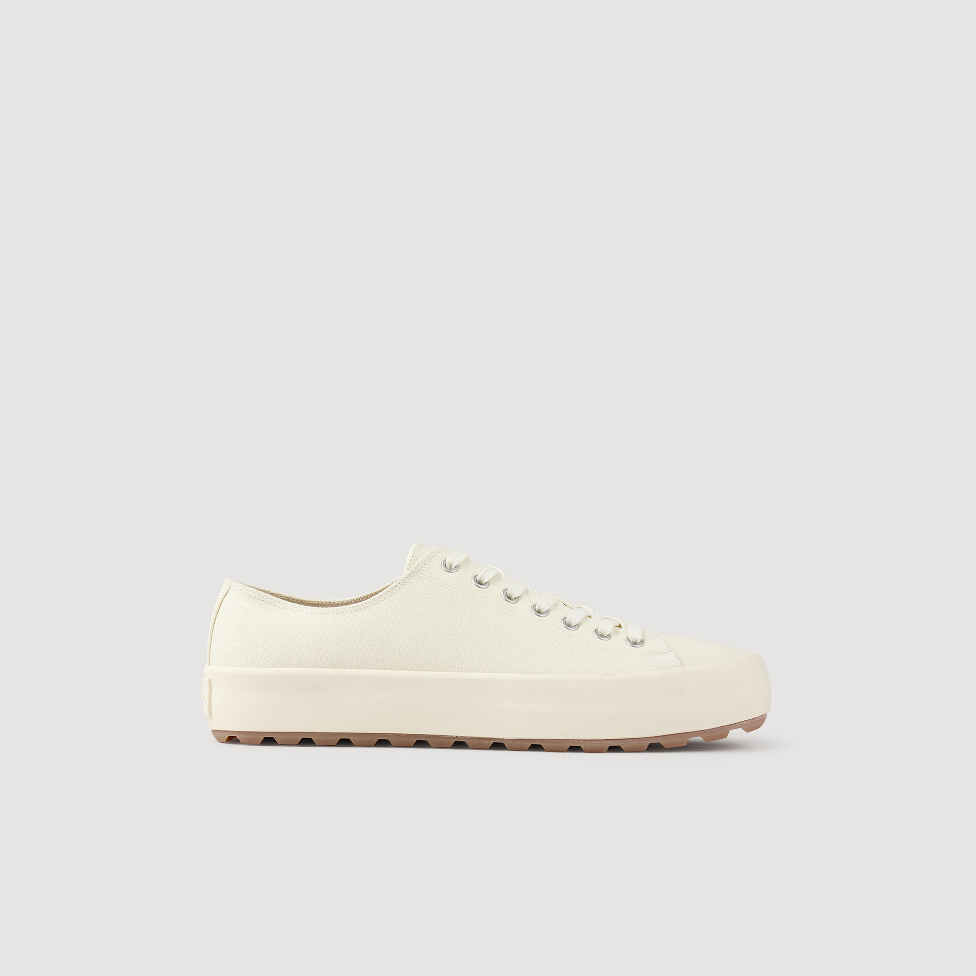 Low-top canvas trainers