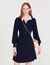 Pleated knit dress