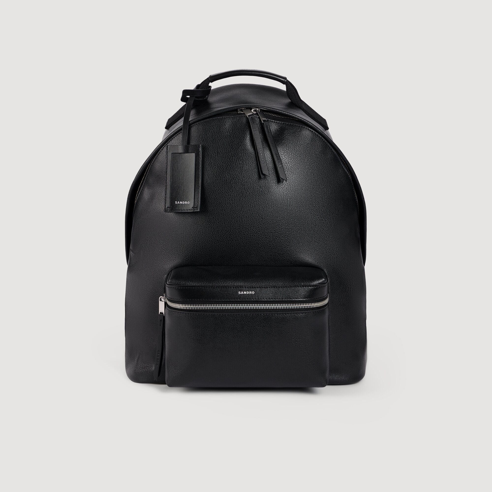 Reconstituted leather rucksack