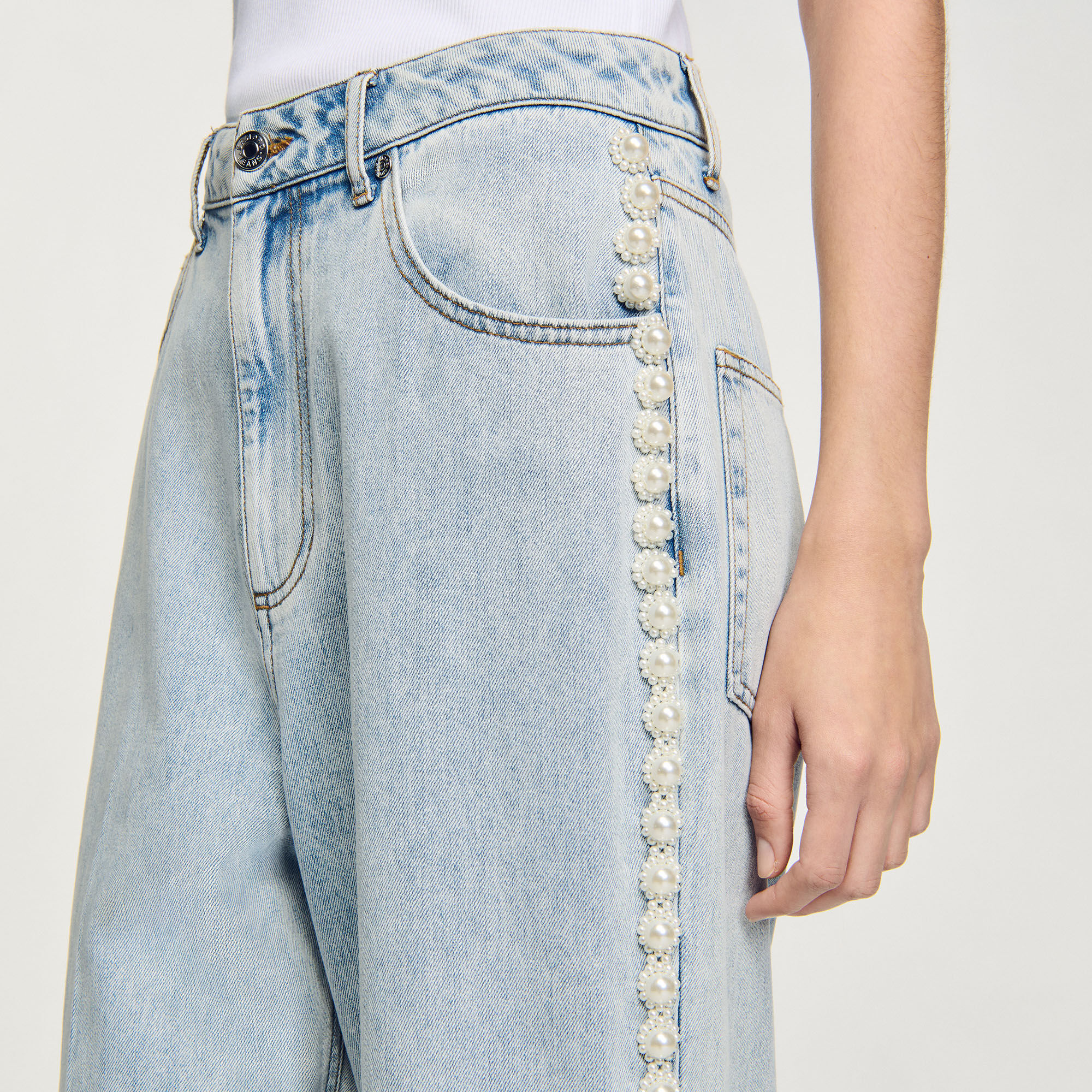 Beaded jeans