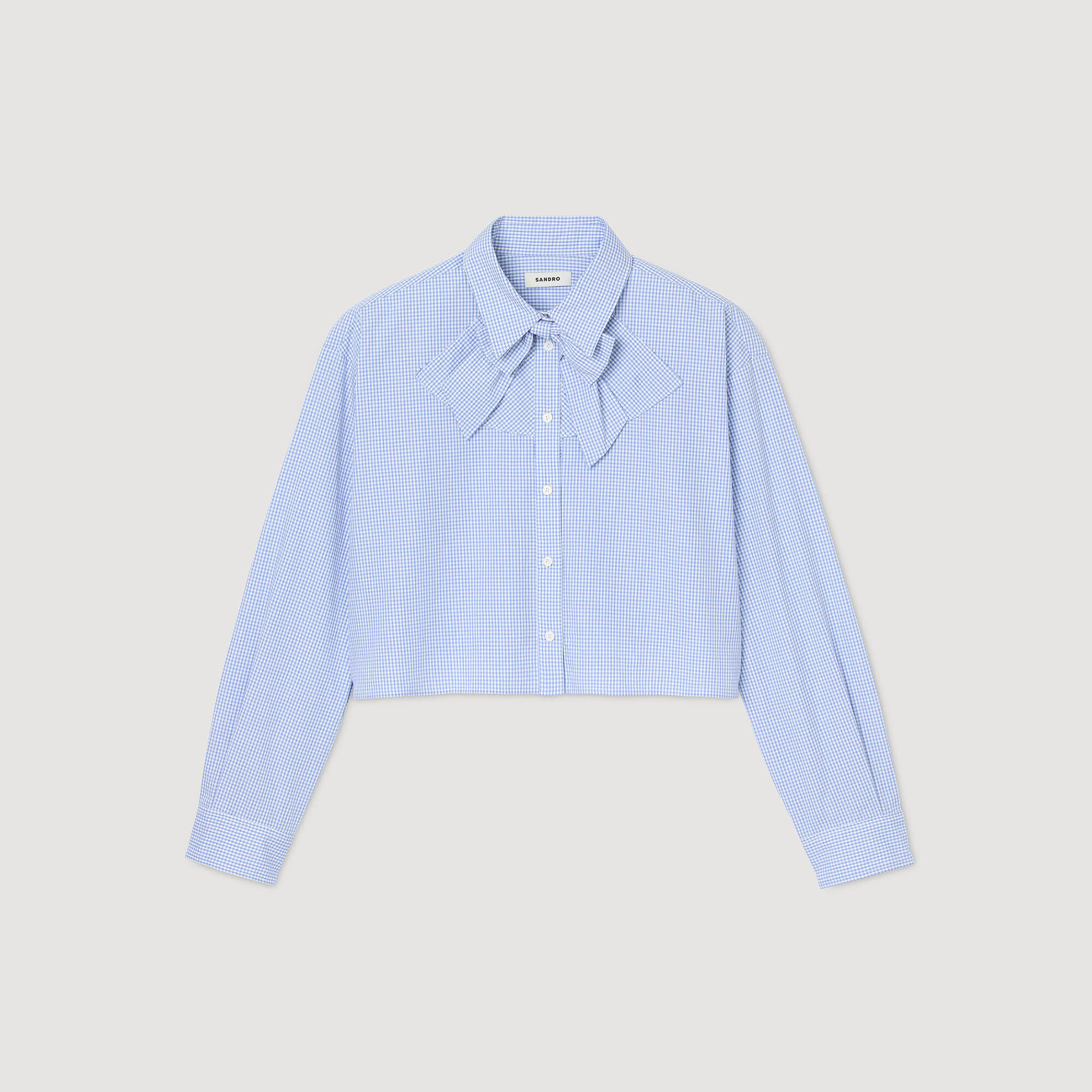 Bow collar shirt