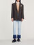 Tailored jacket with embellished brooch