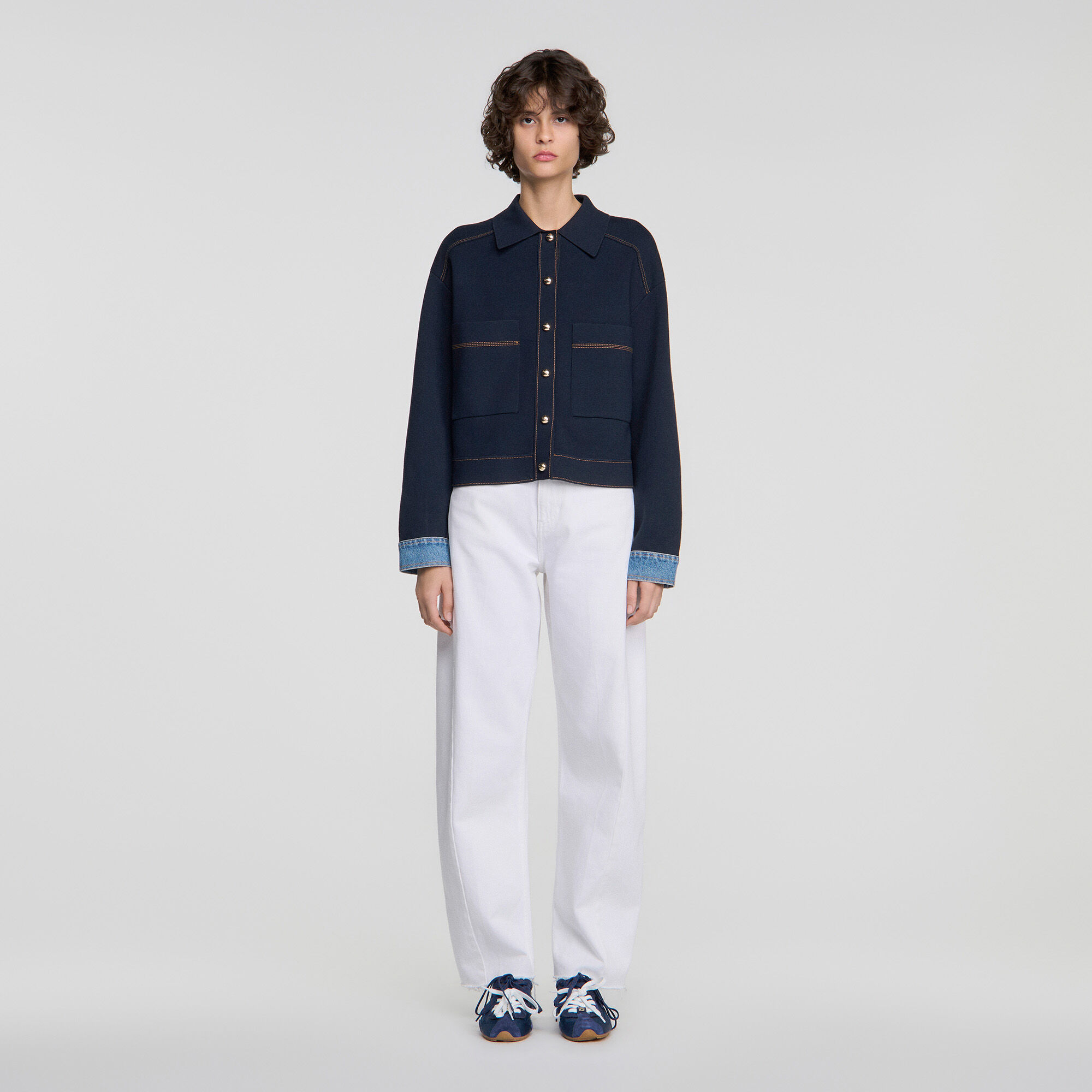 Jacket-effect cardigan - Women | Sandro