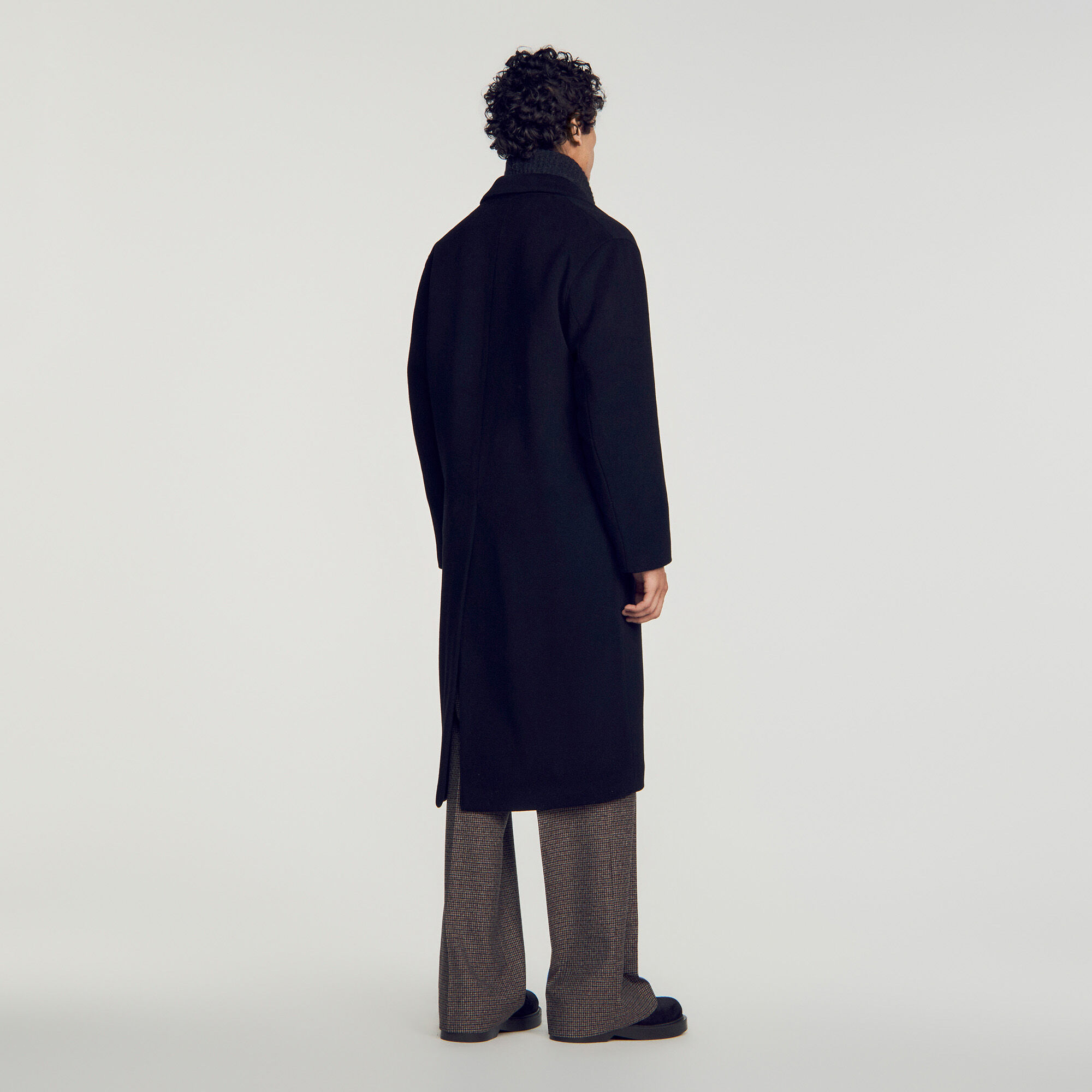 Long wool and cashmere coat - Men | Sandro