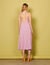 Midi dress with narrow straps