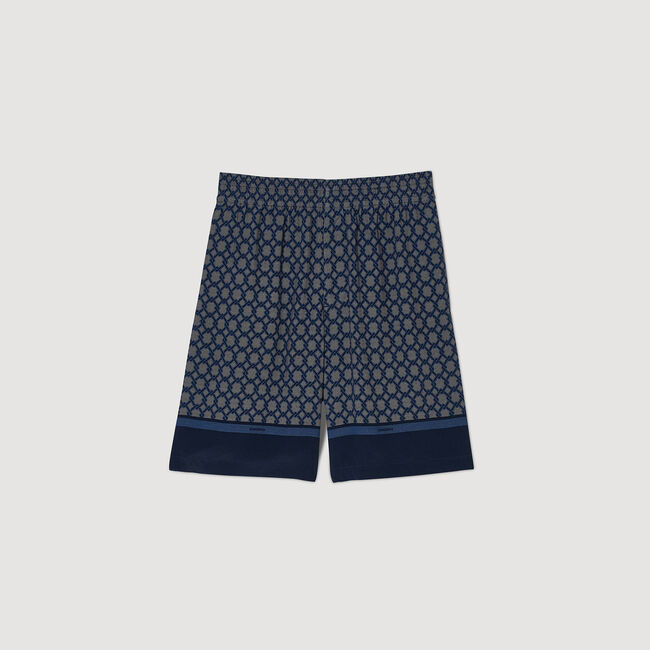 Patterned Bermuda shorts
