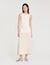 Pearl bead knit maxi dress